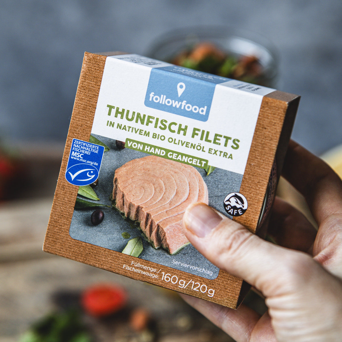 followfood Rezept: High Protein Kichererbsen Quinoa Salat Thunfisch im Glas