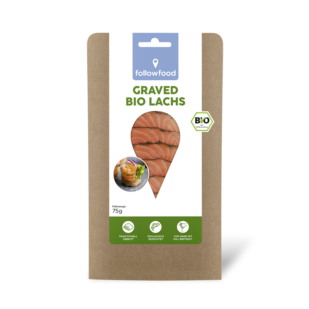 followfood Graved Bio Lachs Produktbild