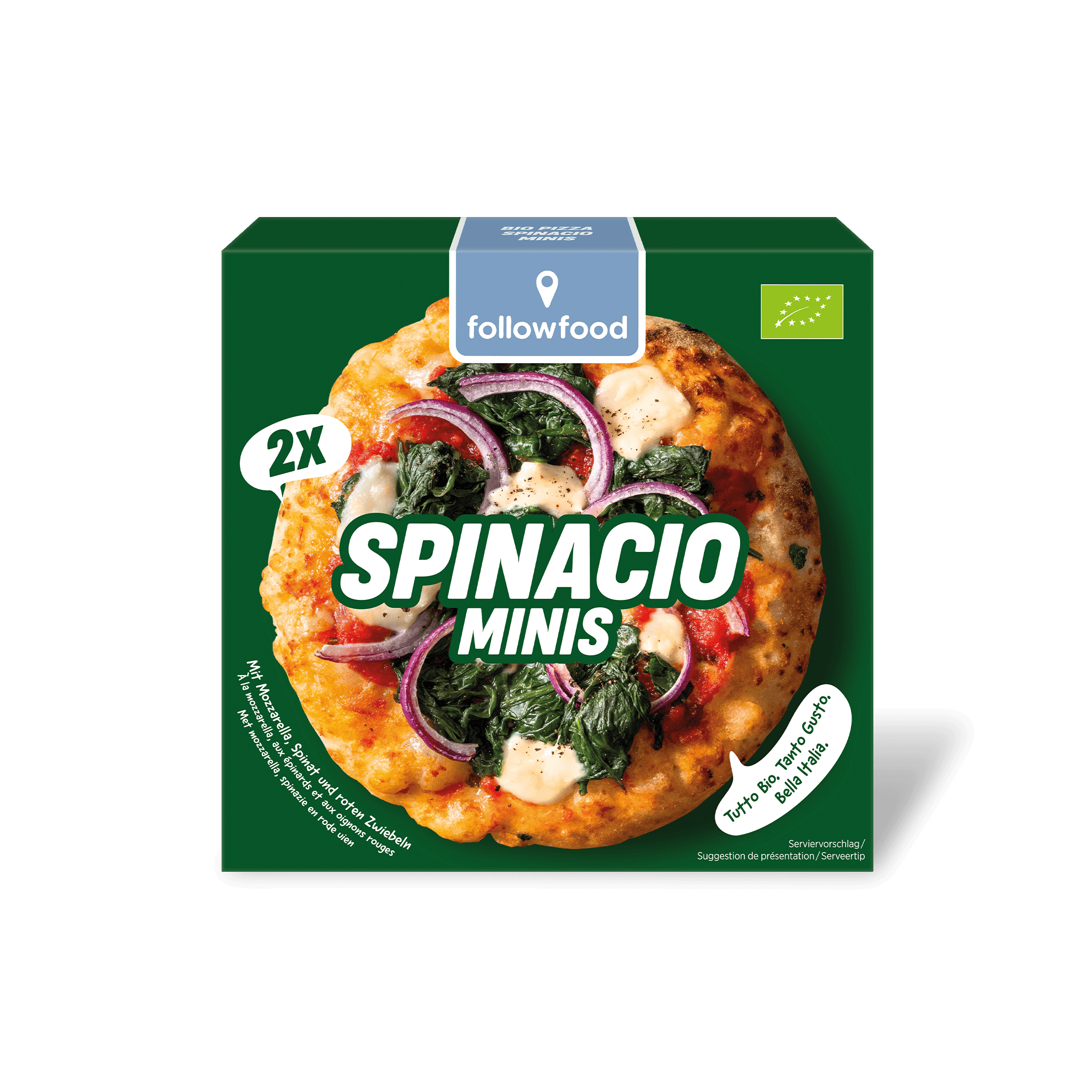 followfood Bio Pizza Spinacio Minis Produktbild