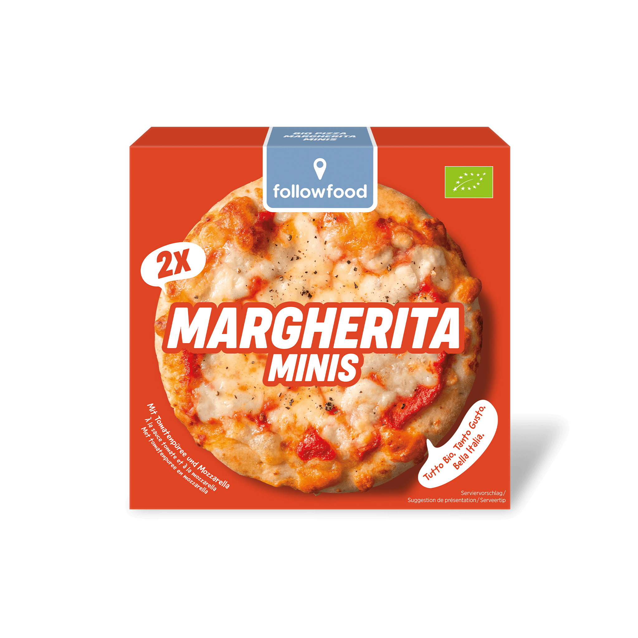followfood Bio Pizza Margherita Minis Produktbild