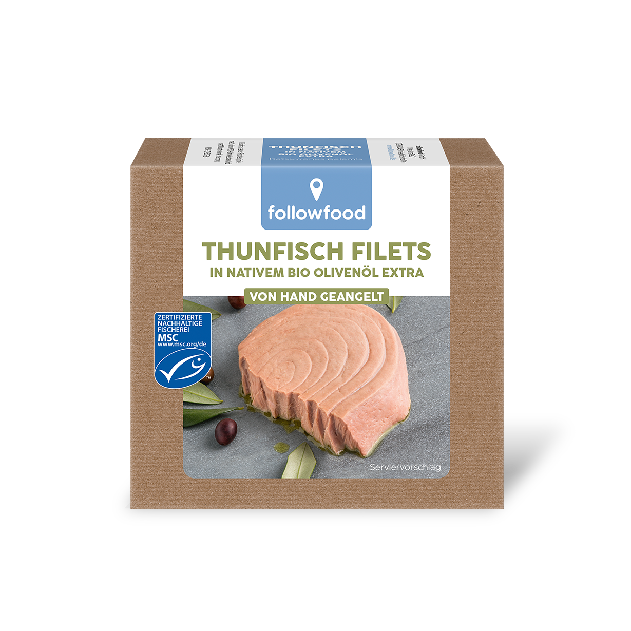 followfood Thunfisch Filets in Olivenöl MSC Produktbild