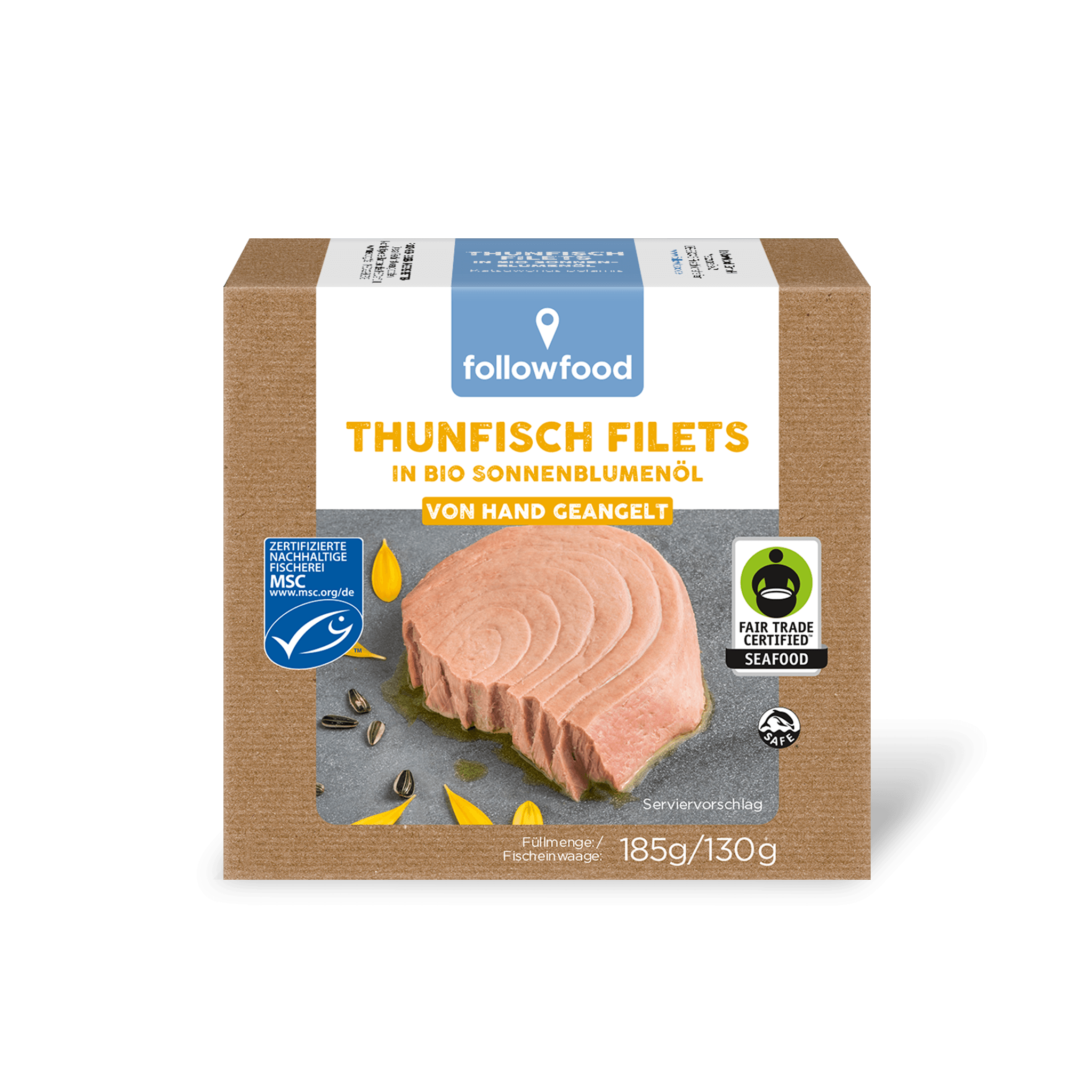 followfood Ft Thunfisch Filets in Bio Sonnenblumenöl Produktbild
