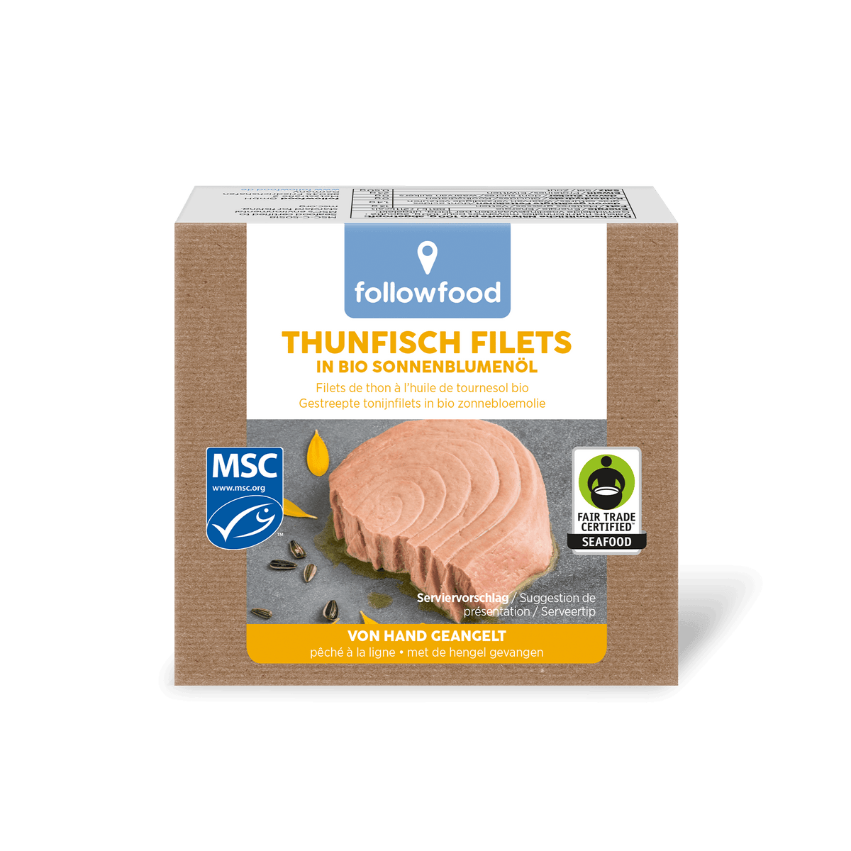 followfood Ft Thunfisch Filets in Bio Sonnenblumenöl Produktbild