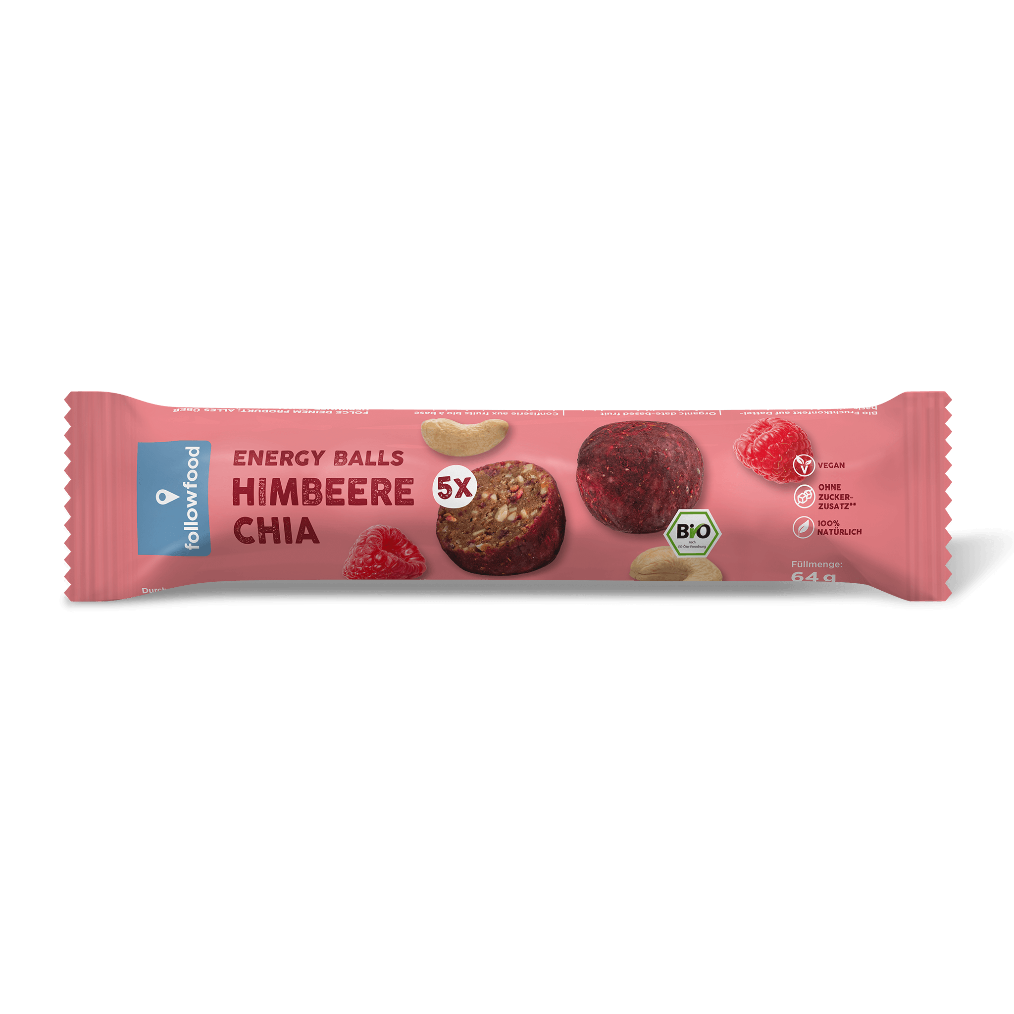followfood Bio Energy Balls Himbeere Chia Produktbild