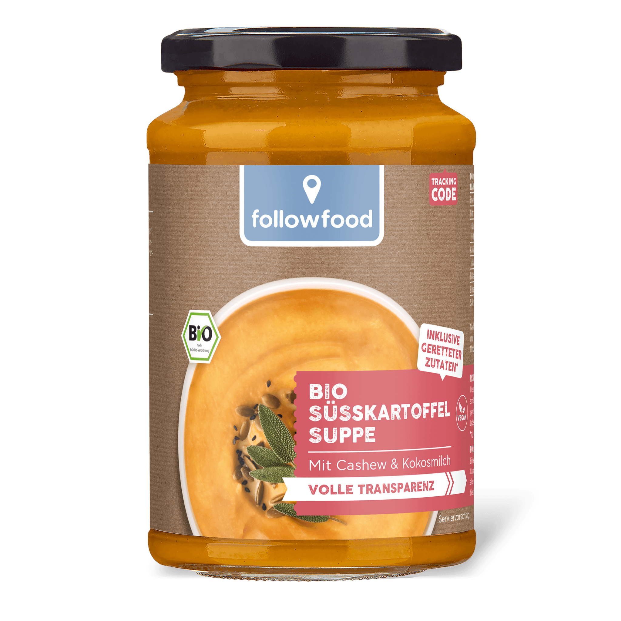 followfood Rezept: Bio Suesskartoffel Suppe Gerettet
