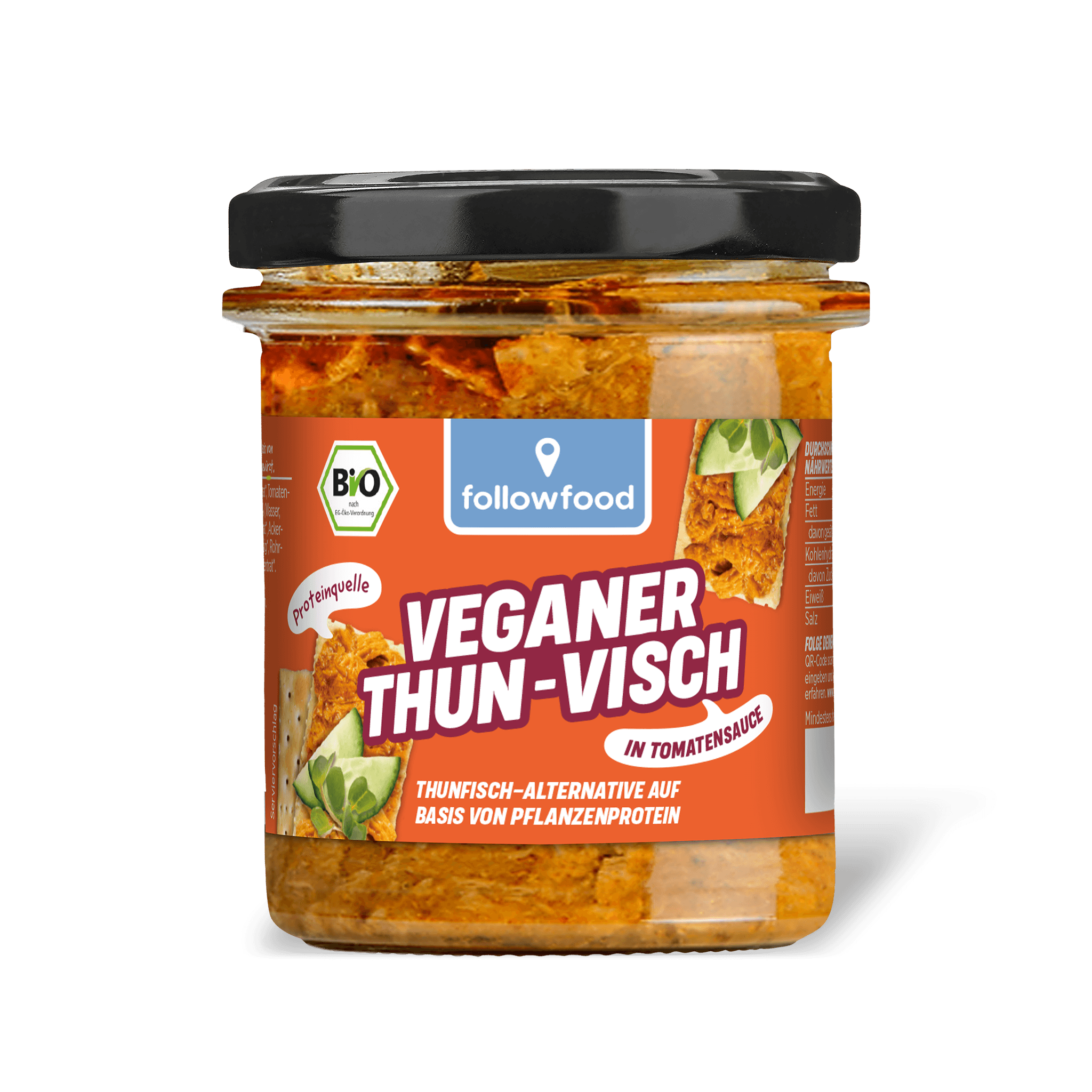 followfood Bio Veganer Thunvisch in Tomatensauce Produktbild
