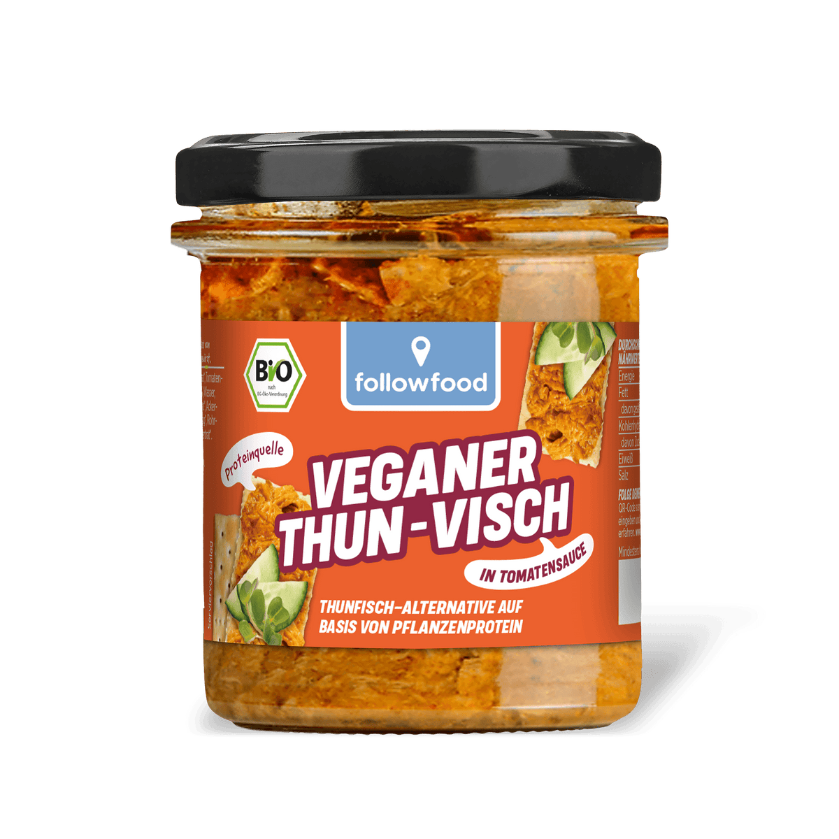 followfood Bio Veganer Thunvisch in Tomatensauce Produktbild