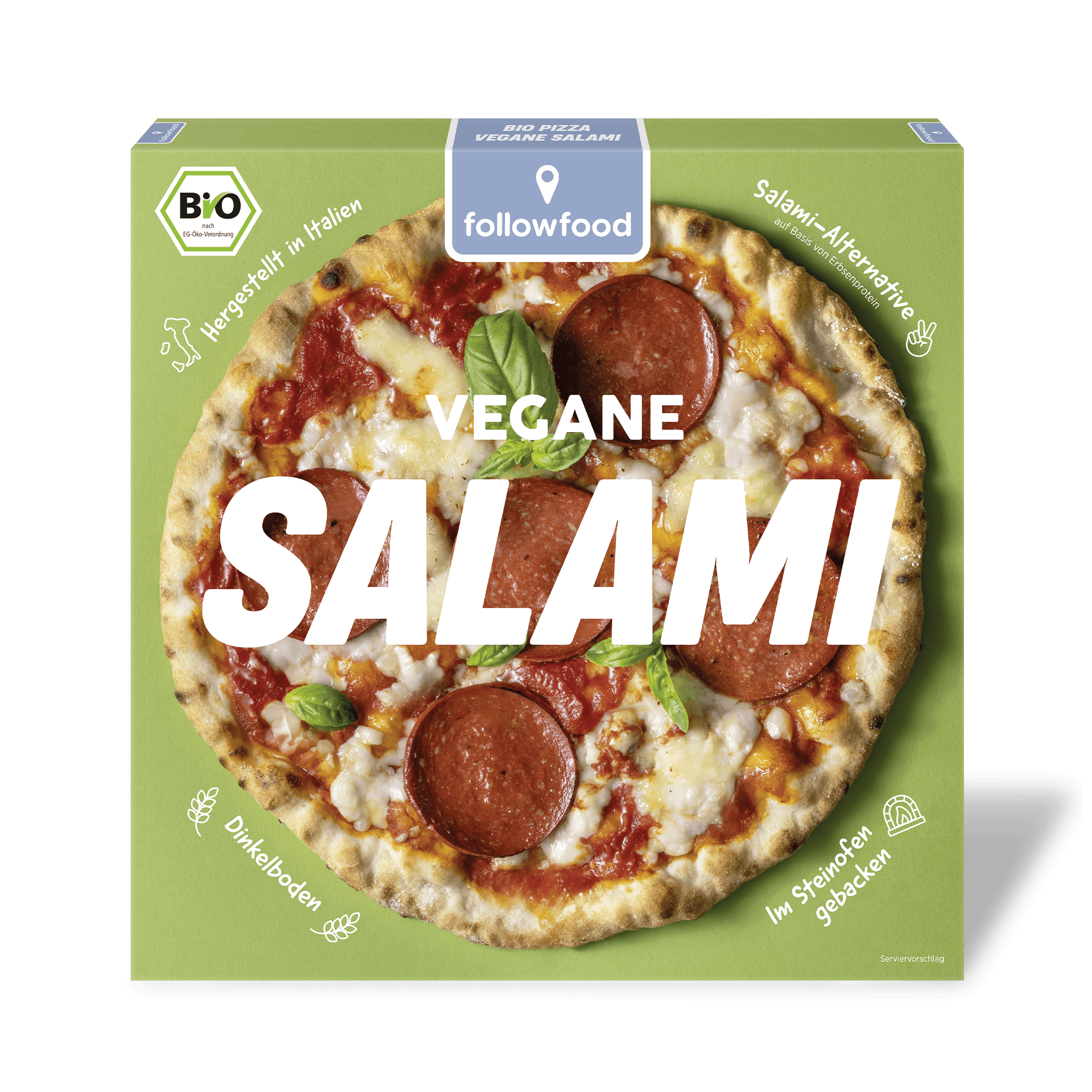 followfood Bio Pizza Salami vegan Produktbild