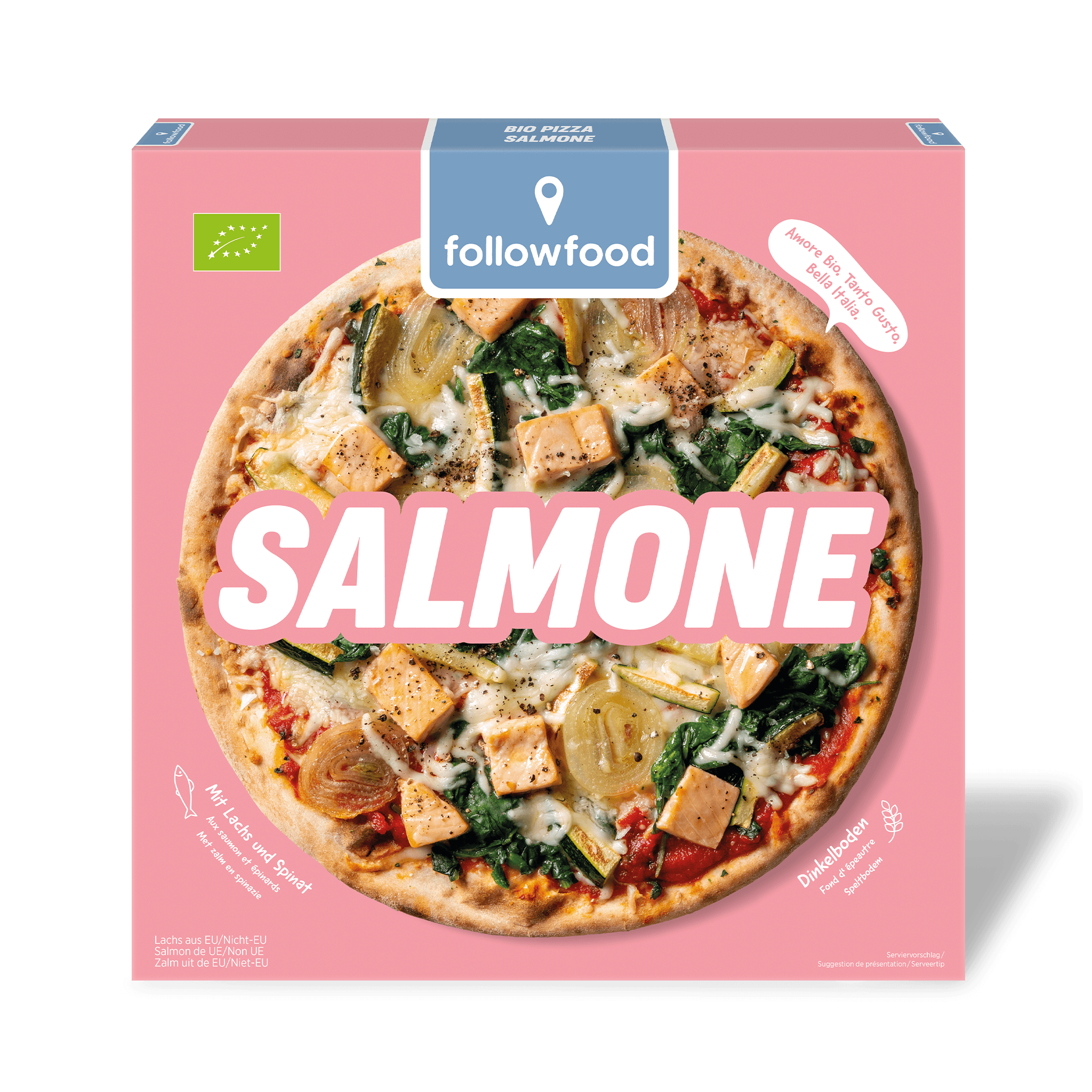 followfood Bio Pizza Salmone Produktbild