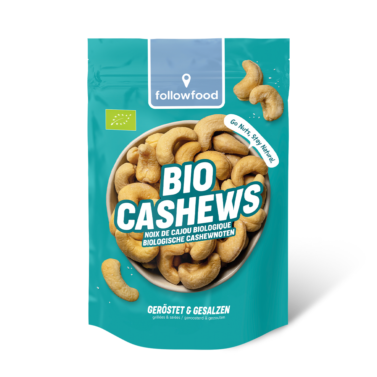 followfood Bio Cashews geröstet gesalzen Produktbild