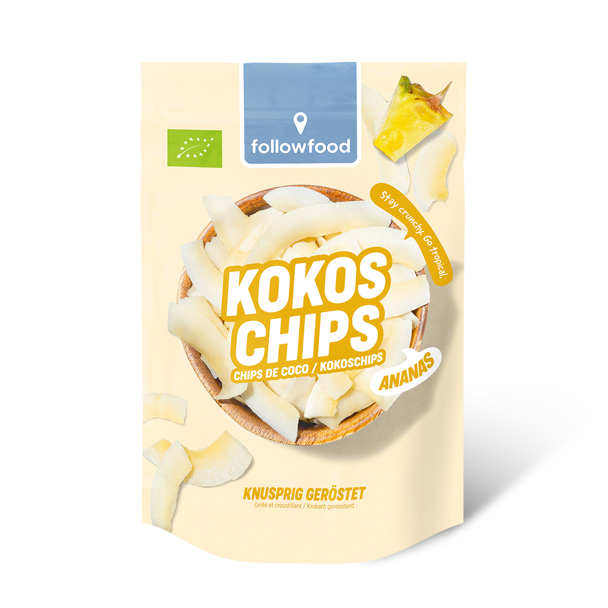 followfood Bio Kokoschips Ananas Produktbild