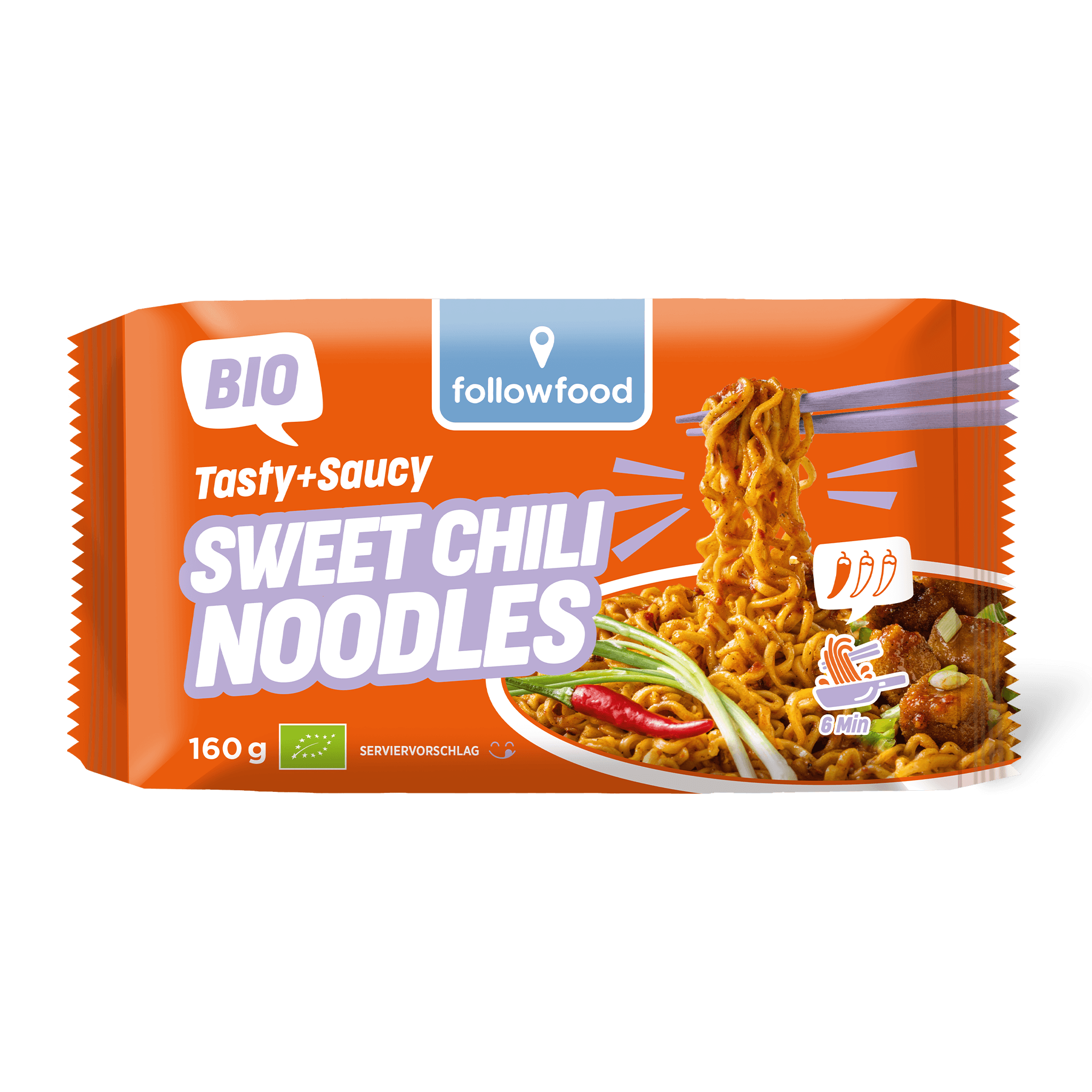 followfood Bio Instant Sweet Chili Noodles Produktbild