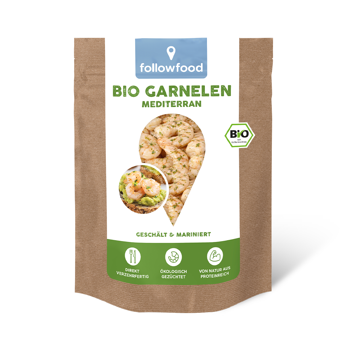 Bio Garnelen Mediterran