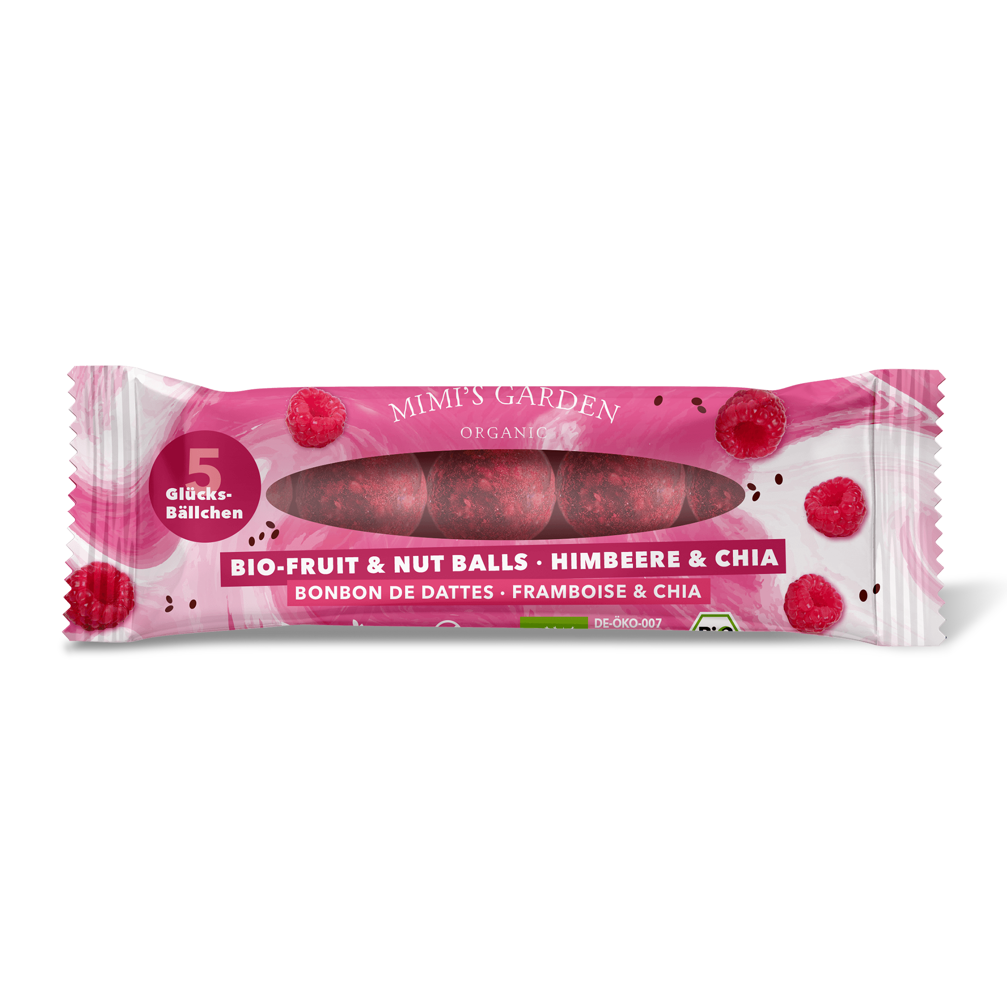 12x Bio Energy Balls Himbeere Chia - Vorteilspaket