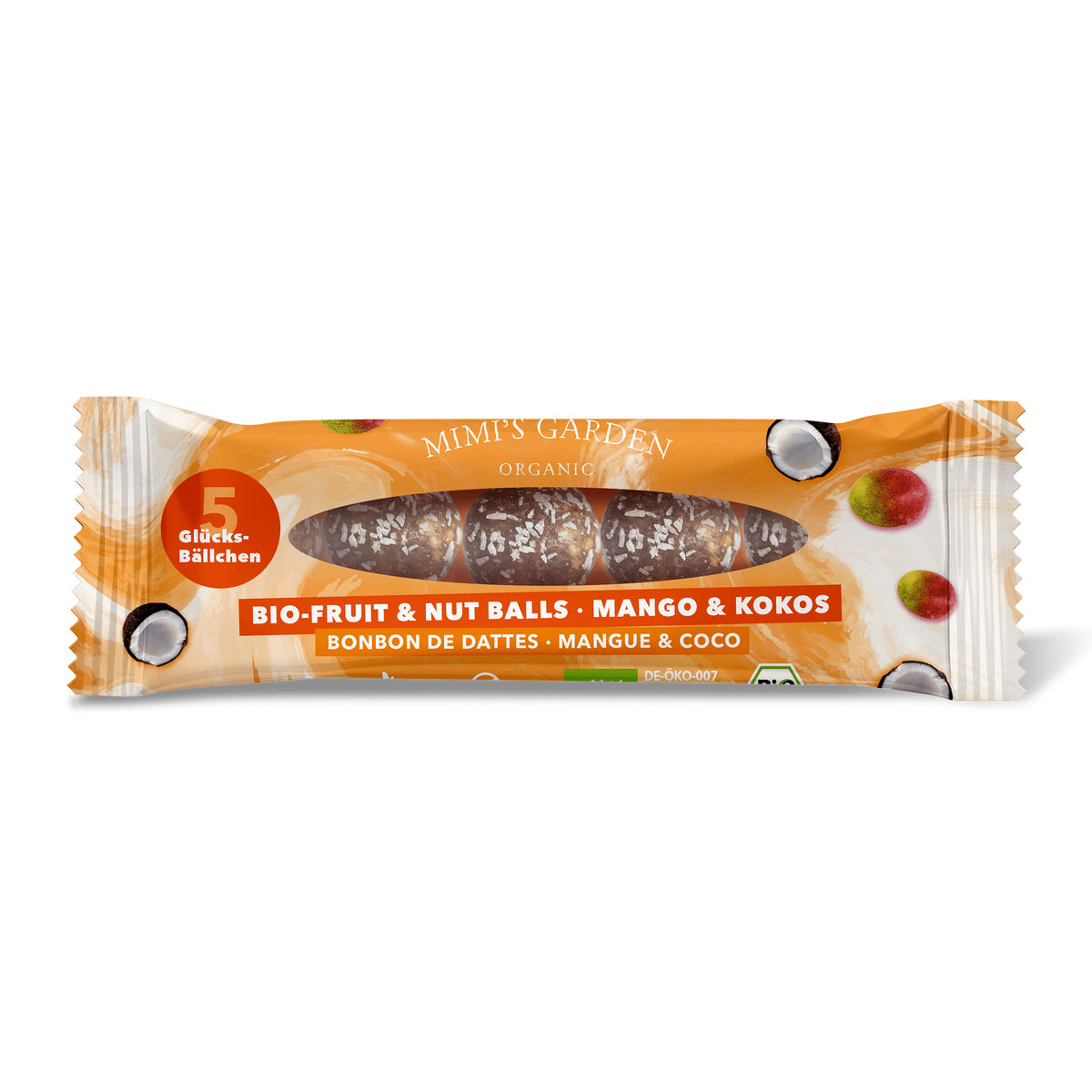 12x Bio Energy Balls Mango Kokos - Vorteilspaket