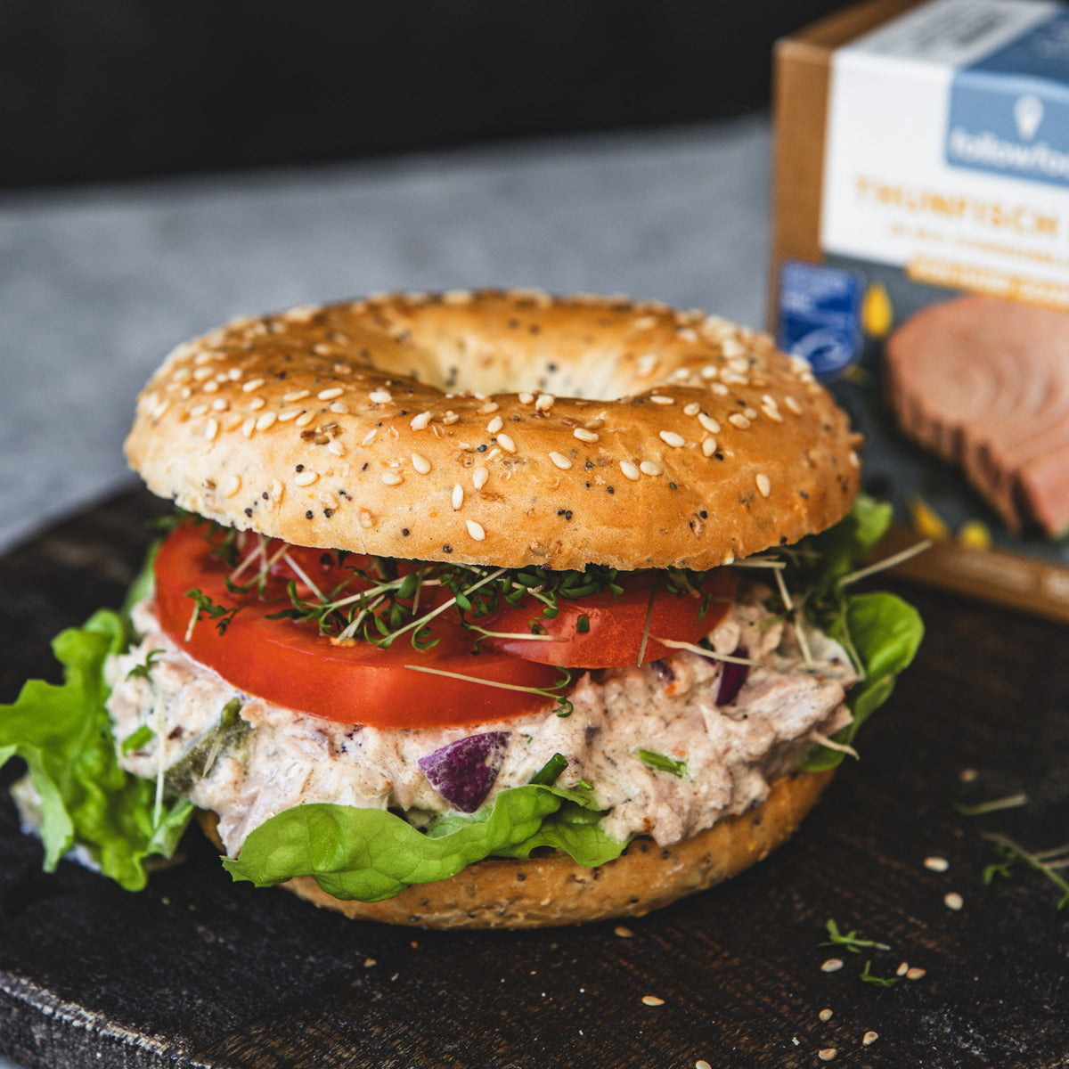 followfood Thunfisch Bagel Produktbild