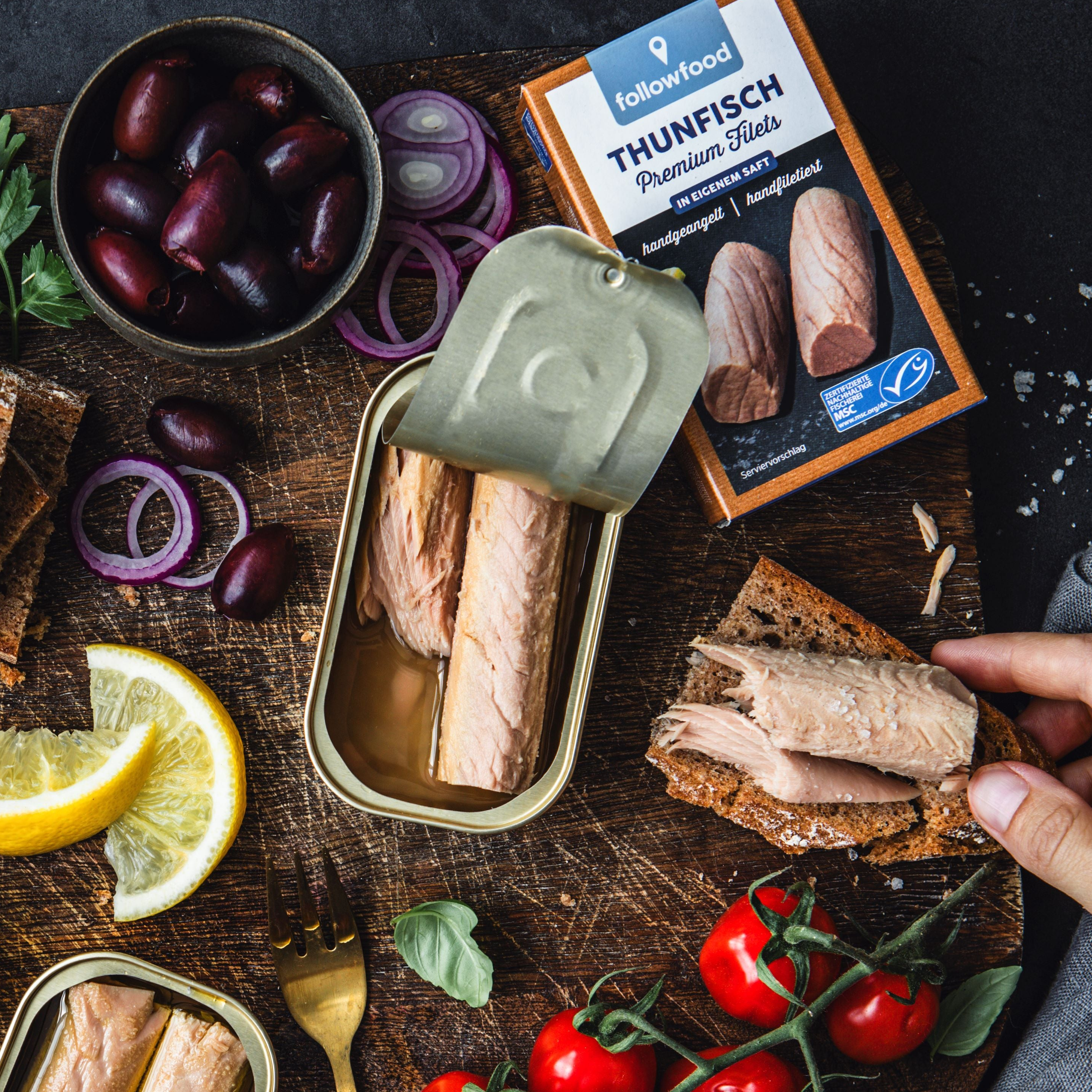 followfood Thunfisch Premium Filets Genuss Produktbild