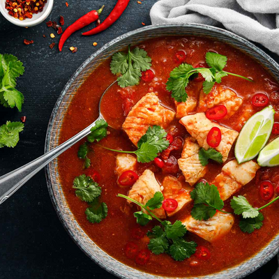 followfish Rezept: Tomaten Fischsuppe Limette und Zitronengras