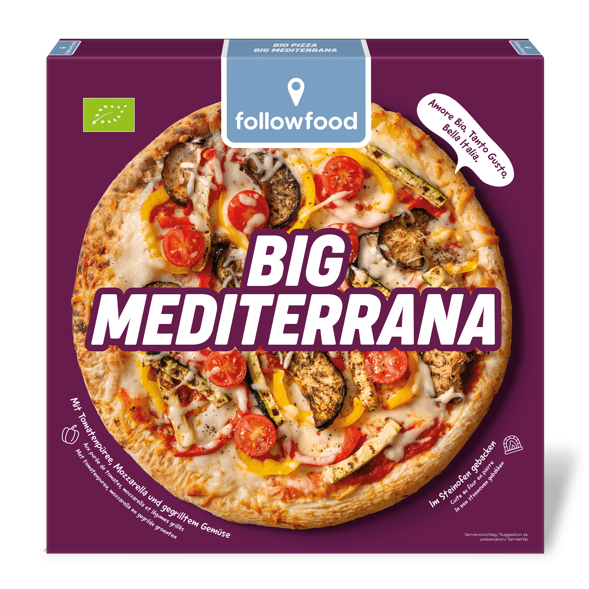 followfood Bio Pizza Big Mediterrana Produktbild