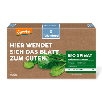 followfood Bio Spinat Demeter Produktbild