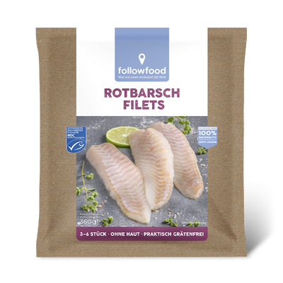 followfood MSC Rotbarsch Filets Produktbild