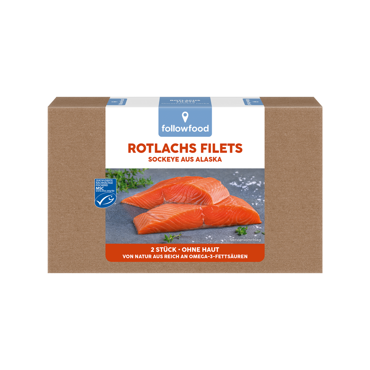followfood Rotlachs Filets Produktbild