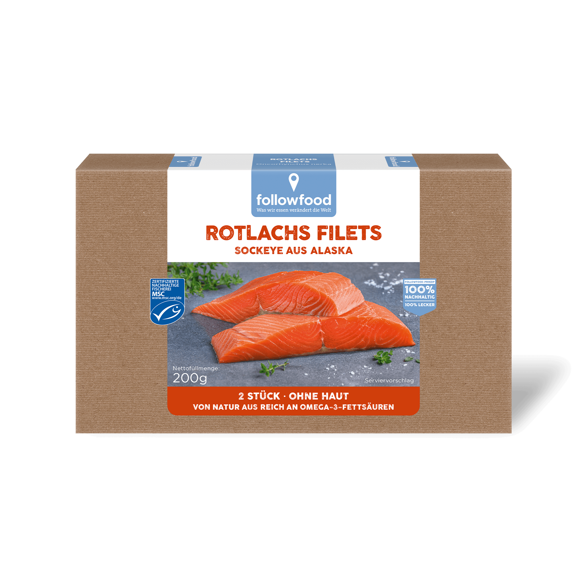 followfood Rotlachs Filets Produktbild