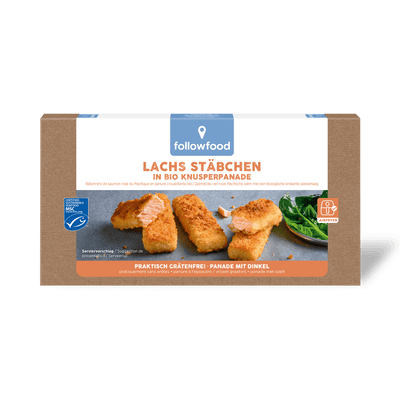 followfood MSC Lachs Stäbchen 270g Produktbild