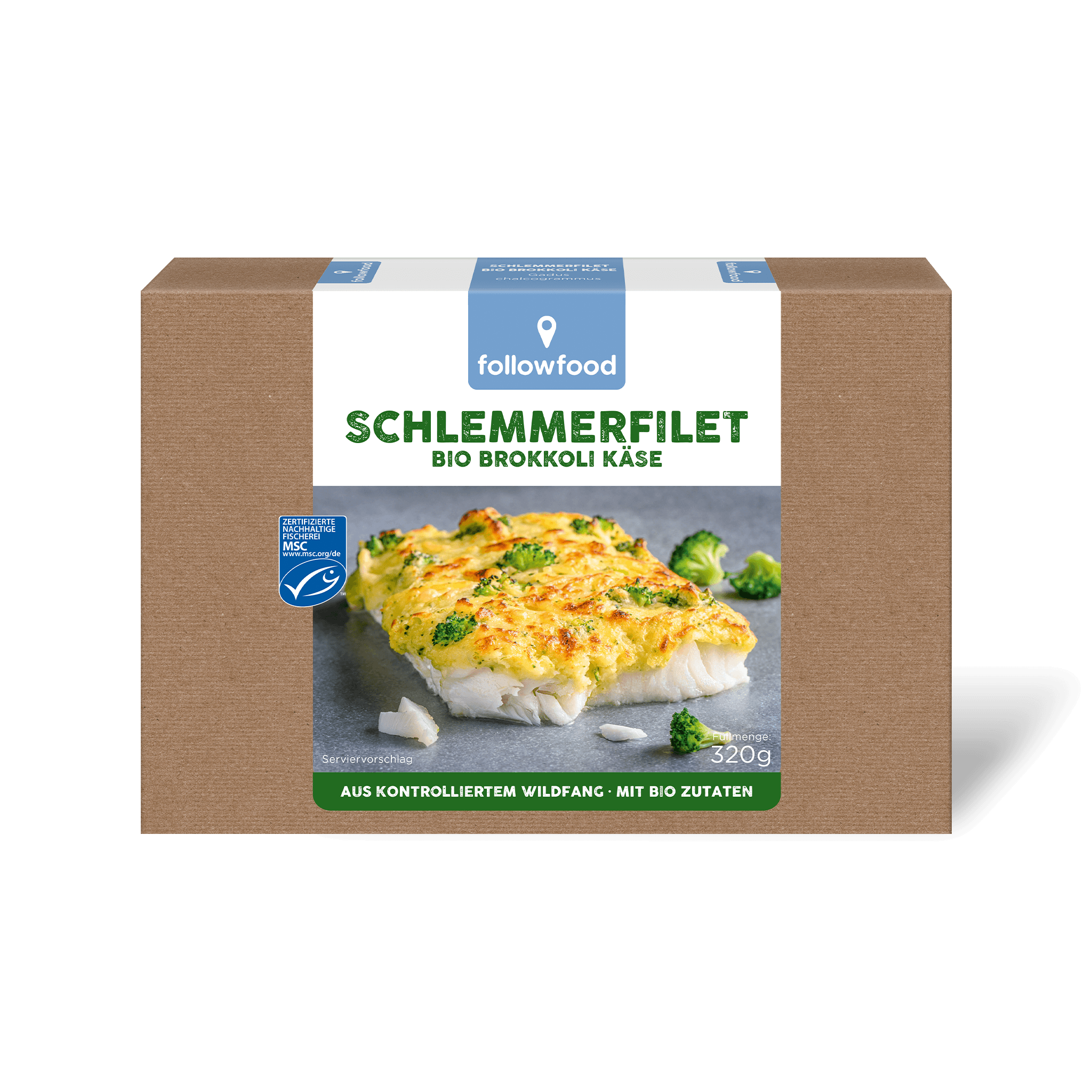 followfood Schlemmerfilet Brokkoli Käse MSC Produktbild