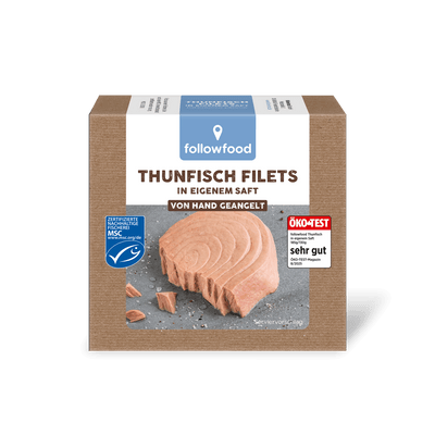 followfood Thunfisch Filets eigener Saft MSC Produktbild