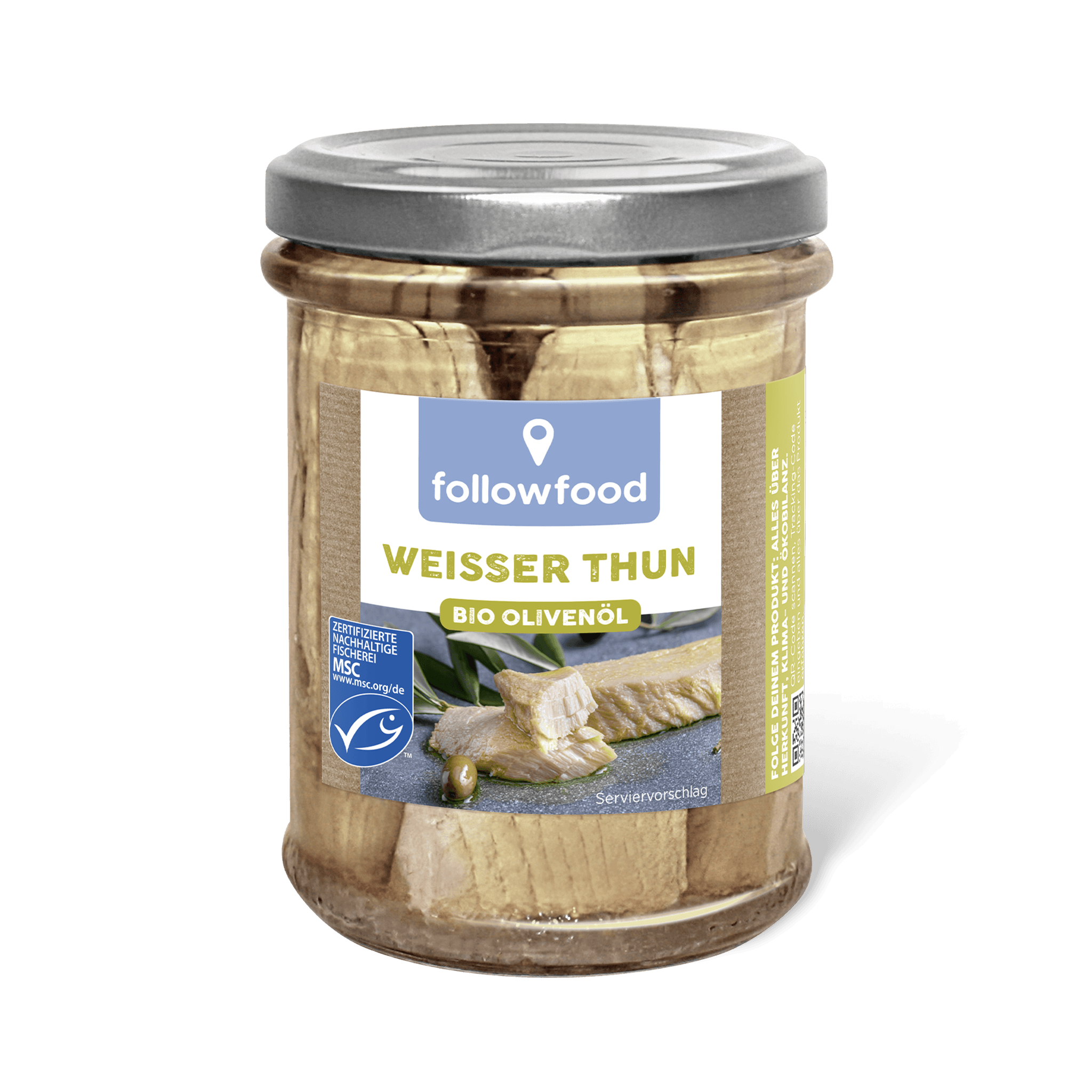 followfood Weißer Thun Olivenöl Produktbild