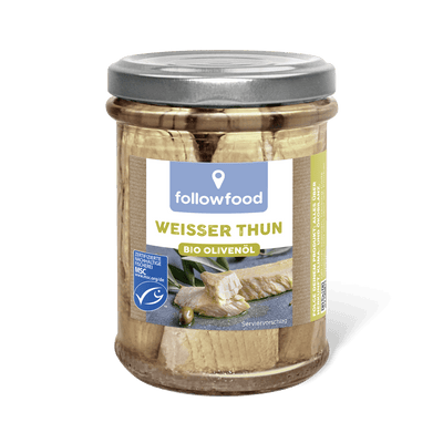 followfood Weißer Thun Olivenöl Produktbild