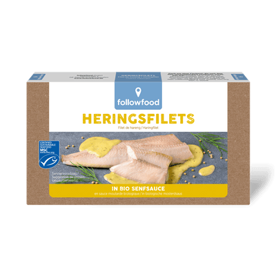 followfood Herings Filets Bio Senfsauce Produktbild