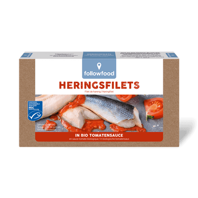 followfood Herings Filets Bio Tomatensauce Produktbild
