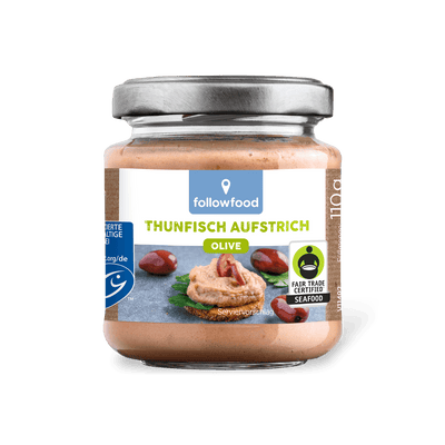 followfood MSC Thunfisch Aufstrich Olive Produktbild