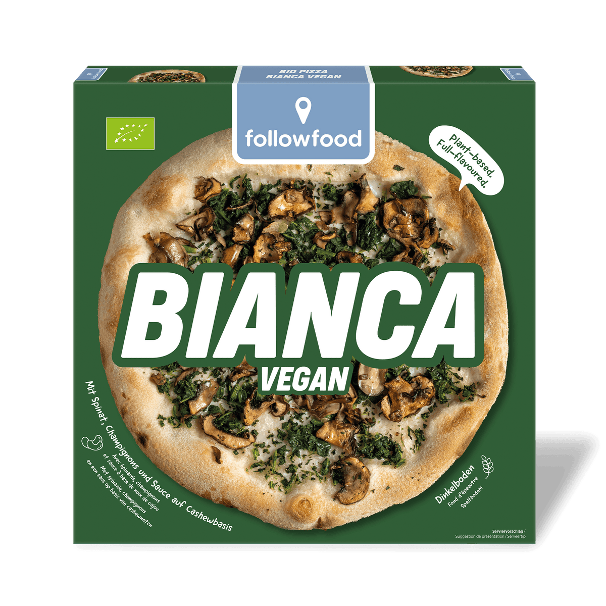 followfood Bio Pizza Bianca vegan Produktbild