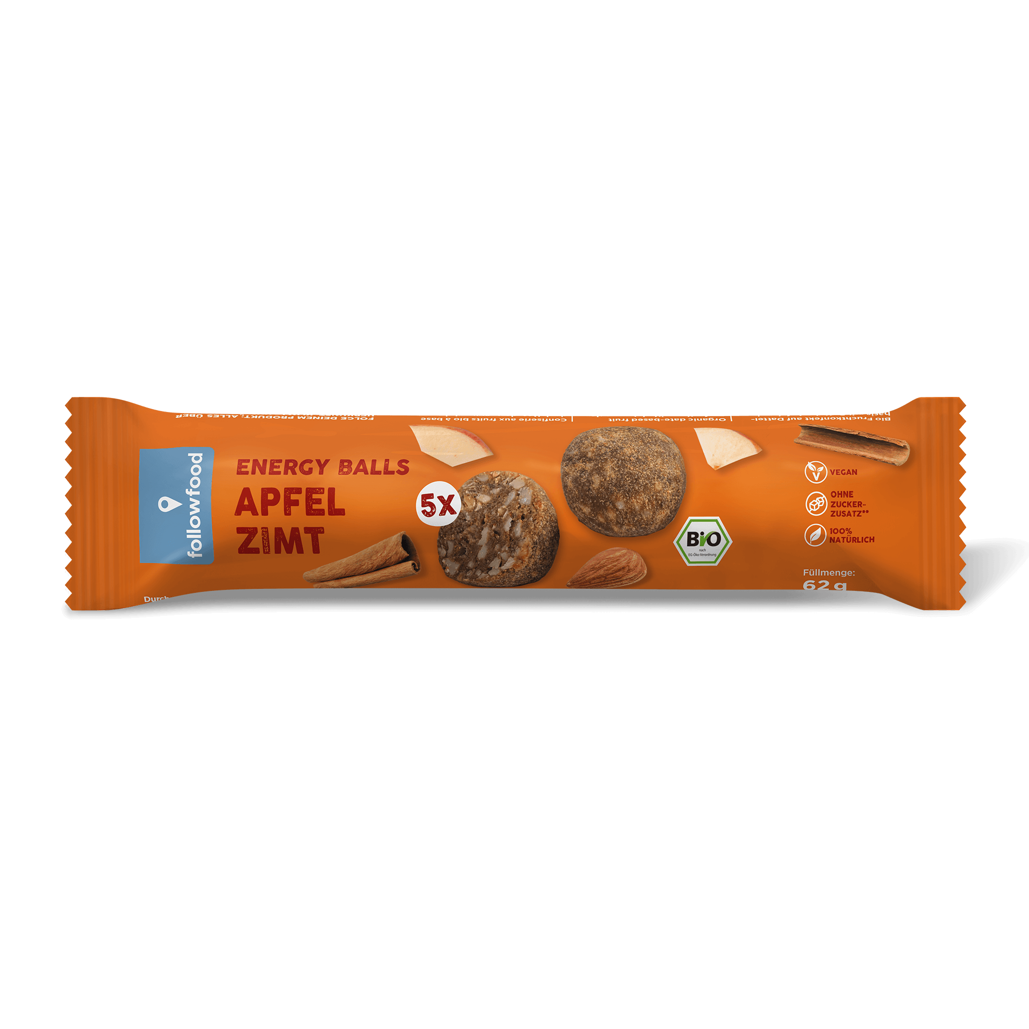 followfood Bio Energy Balls Apfel Zimt Produktbild