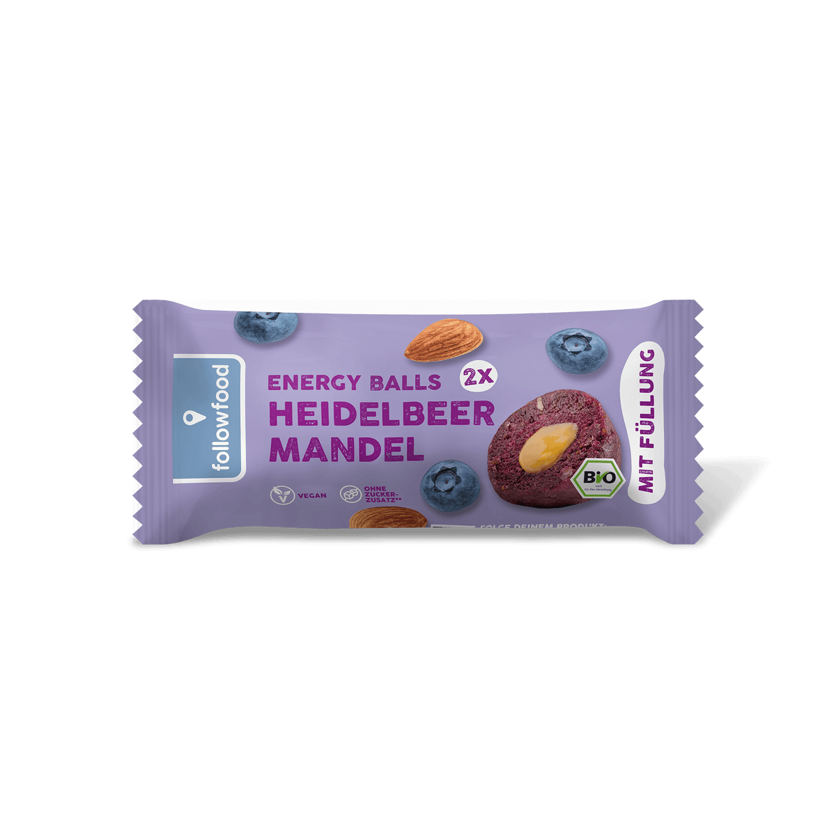 followfood Bio Energy Balls Heidelbeer Mandel Produktbild