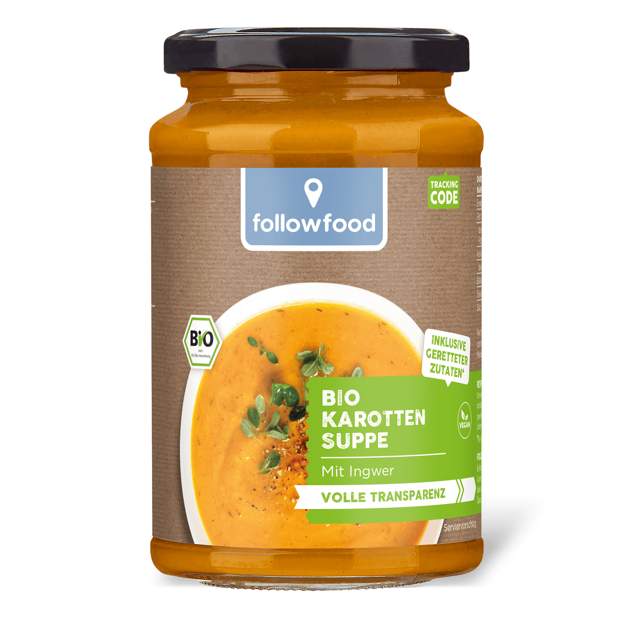 followfood Rezept: Bio Karotten Suppe Gerettet