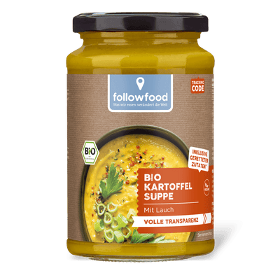 followfood Rezept: Bio Kartoffel Suppe Lauch Gerettet