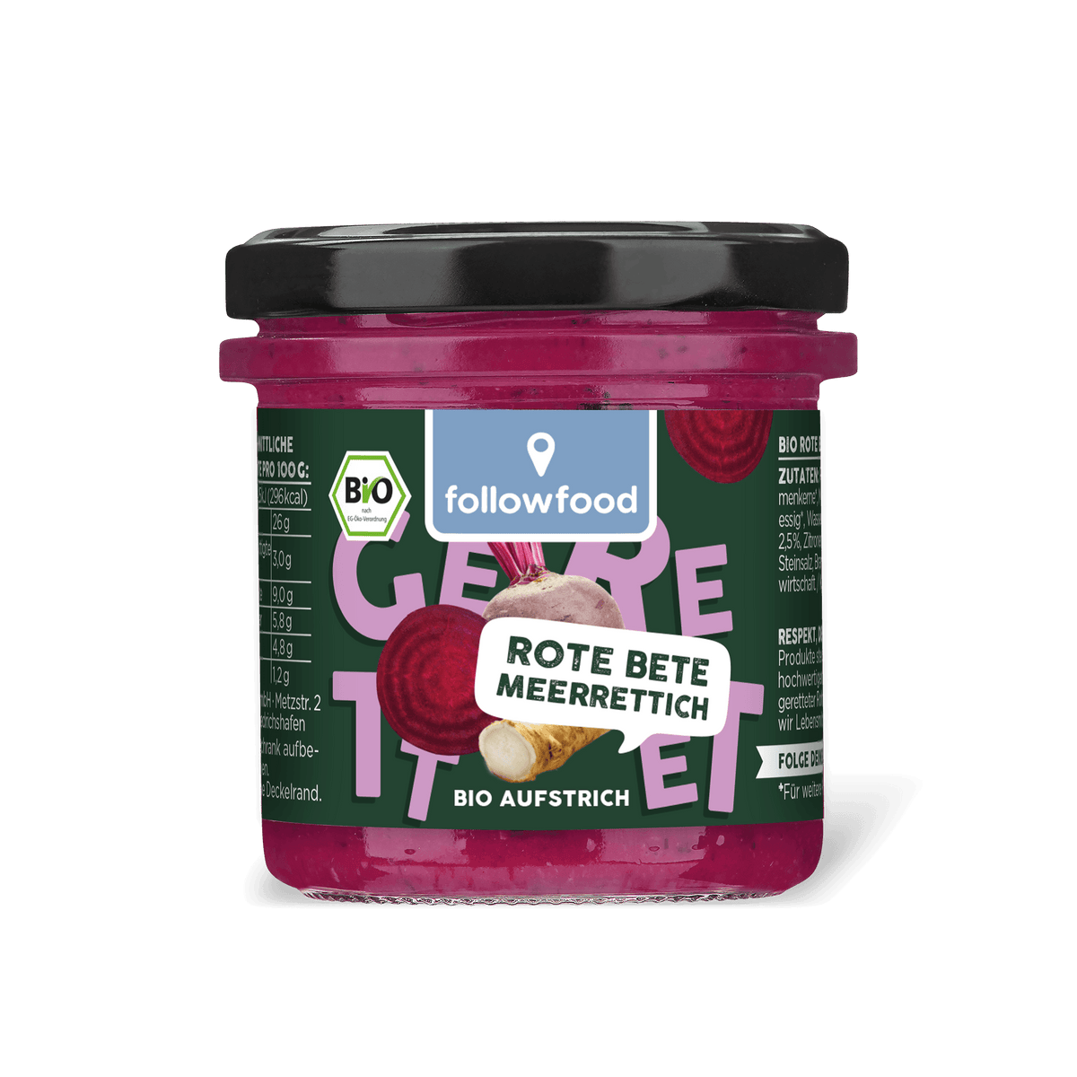followfood Bio Aufstrich Rote Bete Produktbild