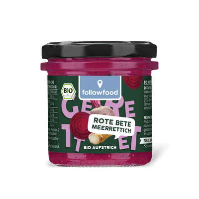 followfood Bio Aufstrich Rote Bete Produktbild