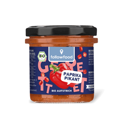followfood Bio Aufstrich Paprika Pikant Produktbild