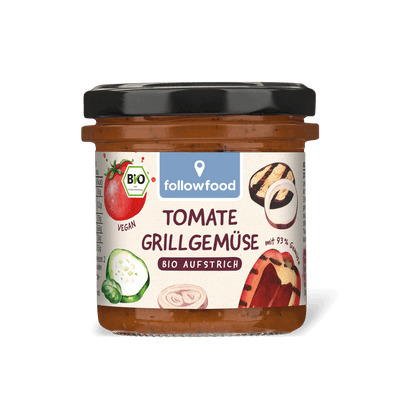 followfood Bio Aufstrich Tomate Grillgemuese Produktbild