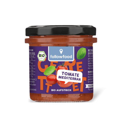 followfood Bio Aufstrich Tomate mediterran Produktbild