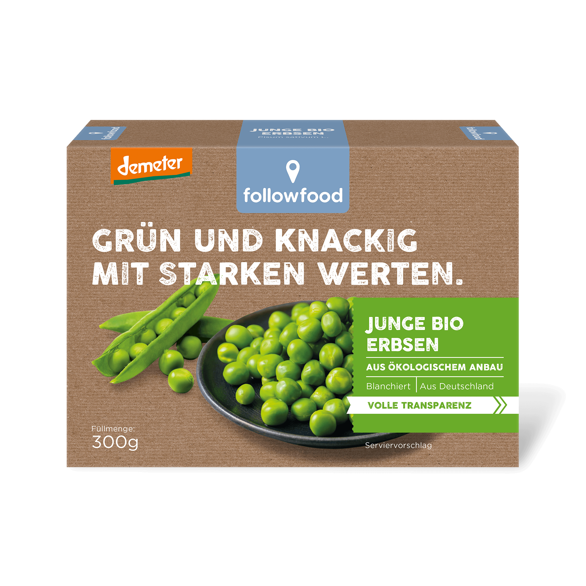 followfood Bio Junge Erbsen Demeter Produktbild
