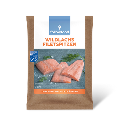 followfood Wildlachs Filetsspitzen Produktbild