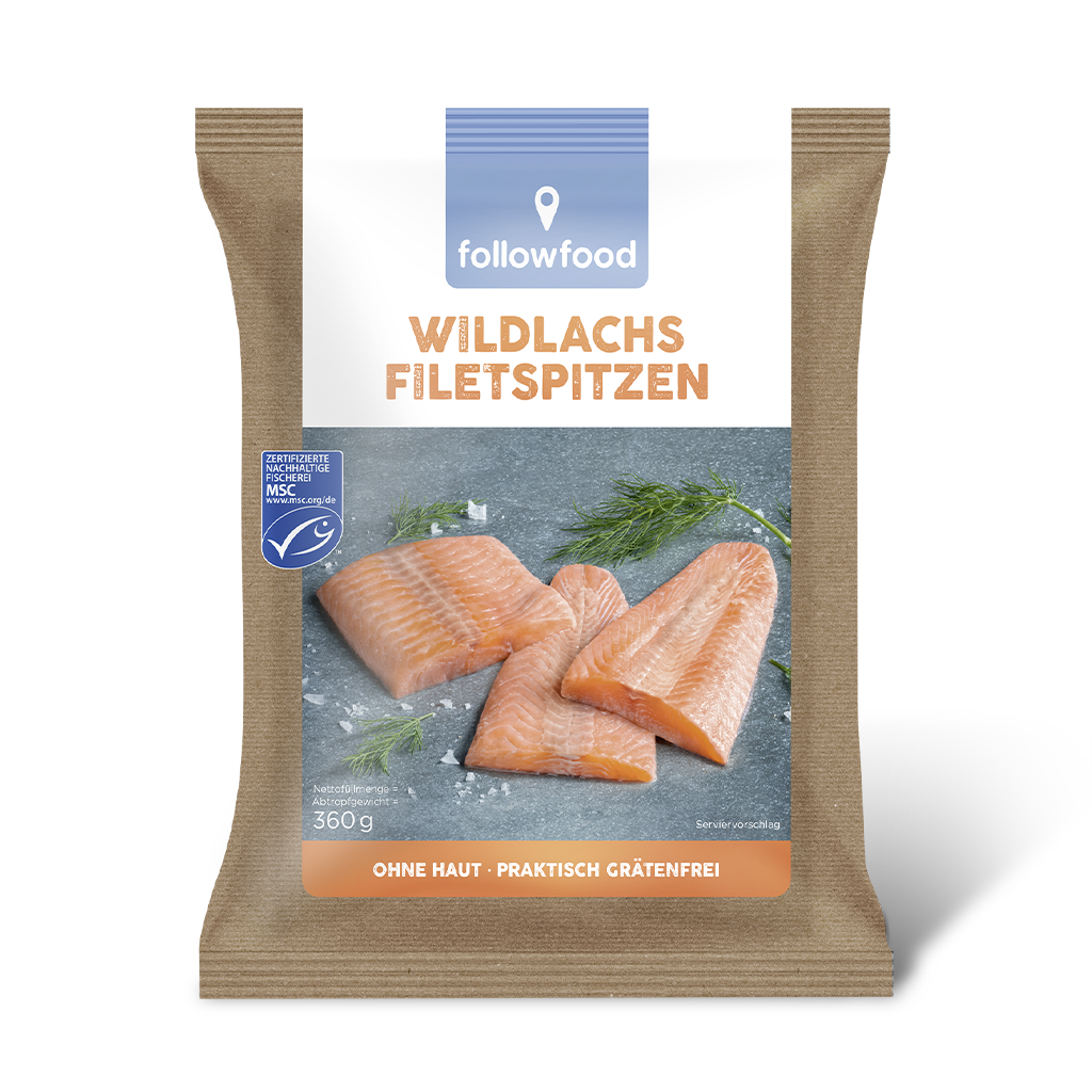 followfood Wildlachs Filetsspitzen Produktbild