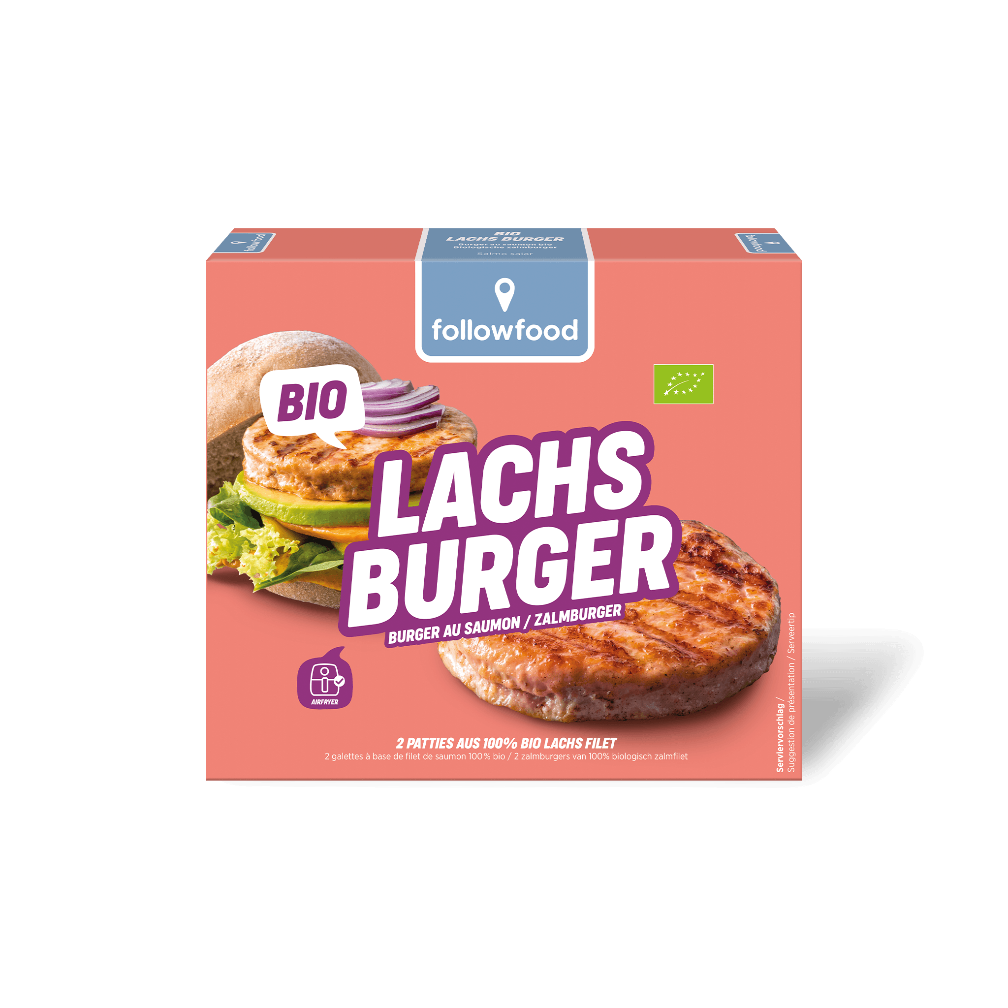followfood Rezept: Meeresfrüchte Bio Lachs Burger