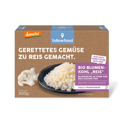followfood Bio Blumenkohl Reis Demeter Produktbild